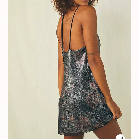 Free People Double Take Printed Slip Size S NWT - Picture 3 of 3